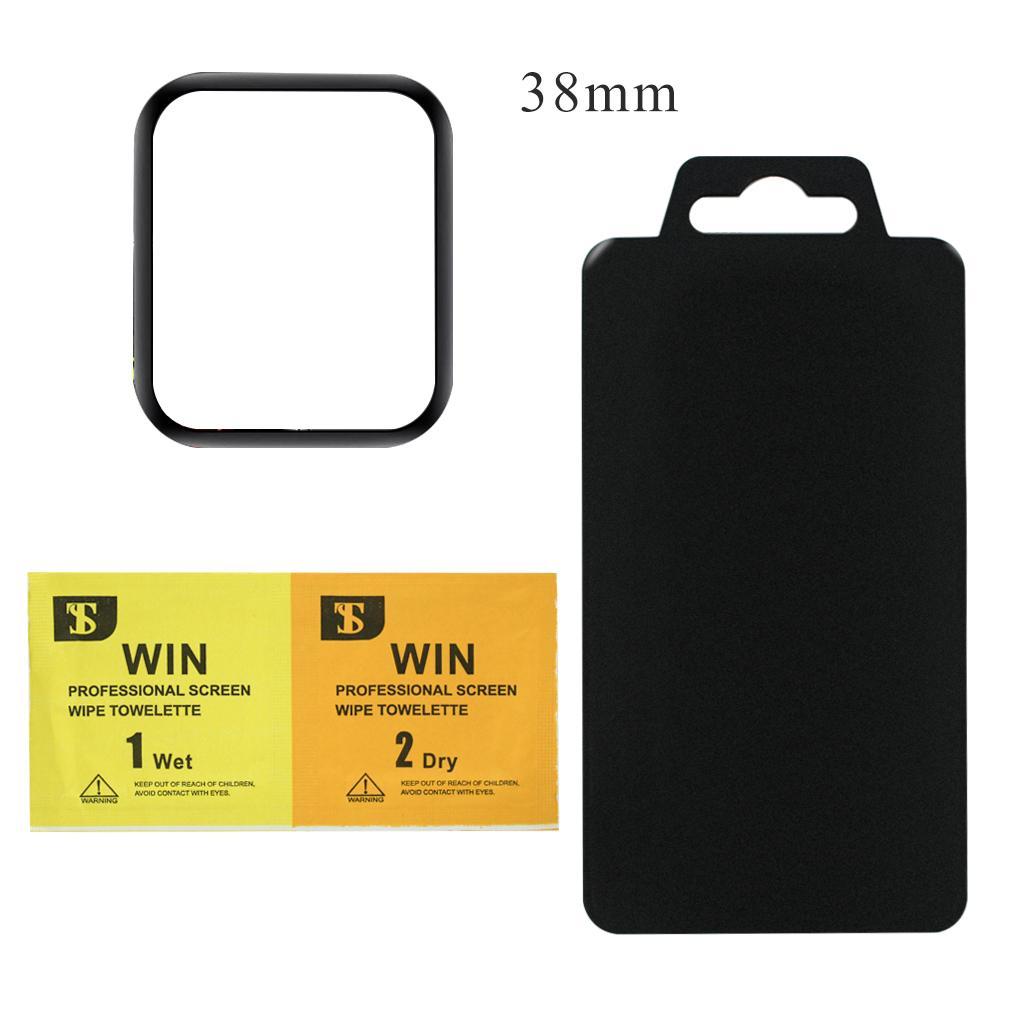 Scratch Resistant Watch Screen Protector Tempered Glass Full Coverage Film for iWatch
