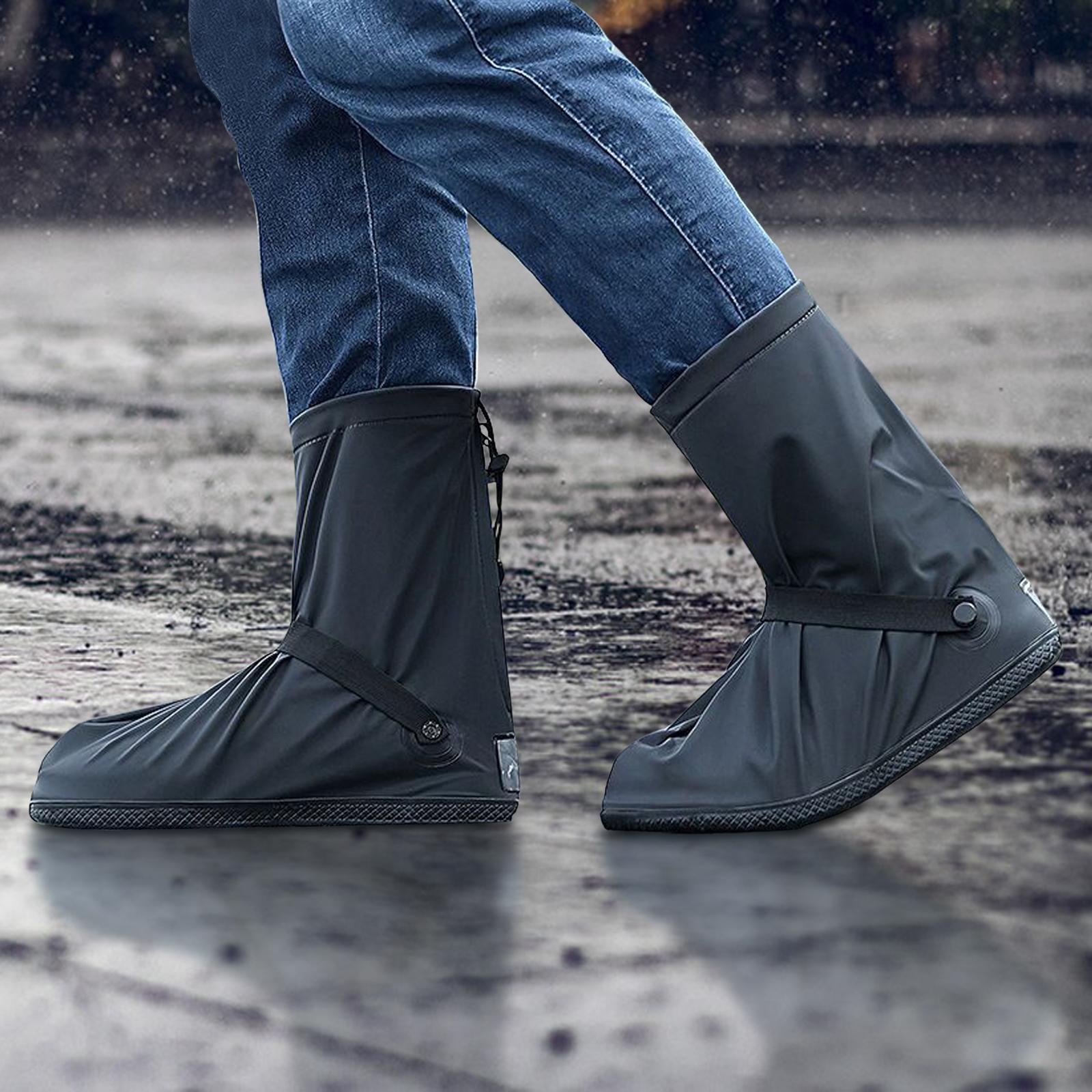 Waterproof Boots Covers ,Rain Shoe Cover, Galoshes ,Foldable ,Slip Resistance ,Shoe Protectors Overshoes Reusable Rain Boots for Fishing Mud Snow