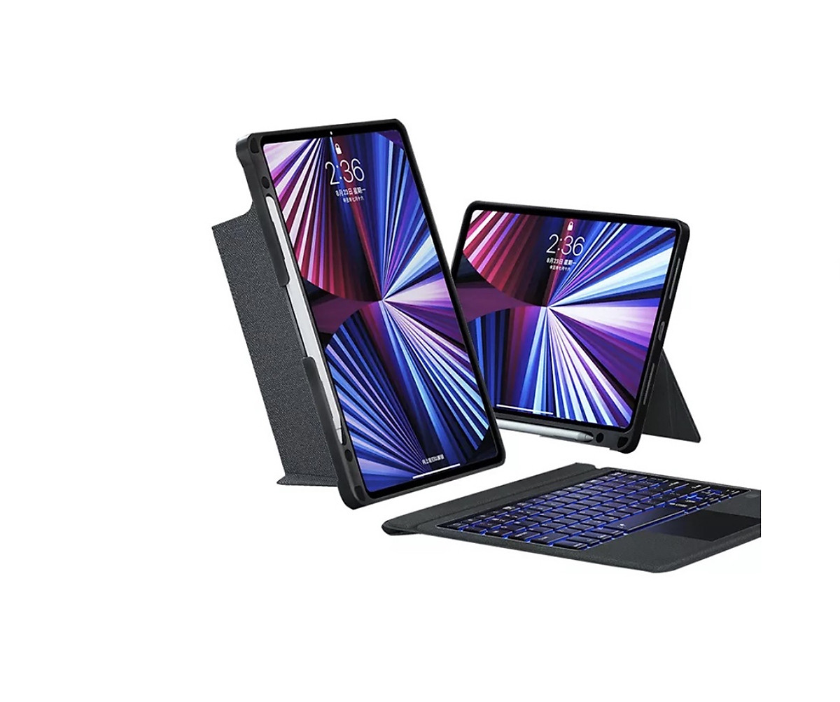 Bao Da Kèm Bàn Phím Không Dây WiWU Mag Touch Dùng Cho iPad Pro 12.9 2020/2021 - Hàng Chính Hãng