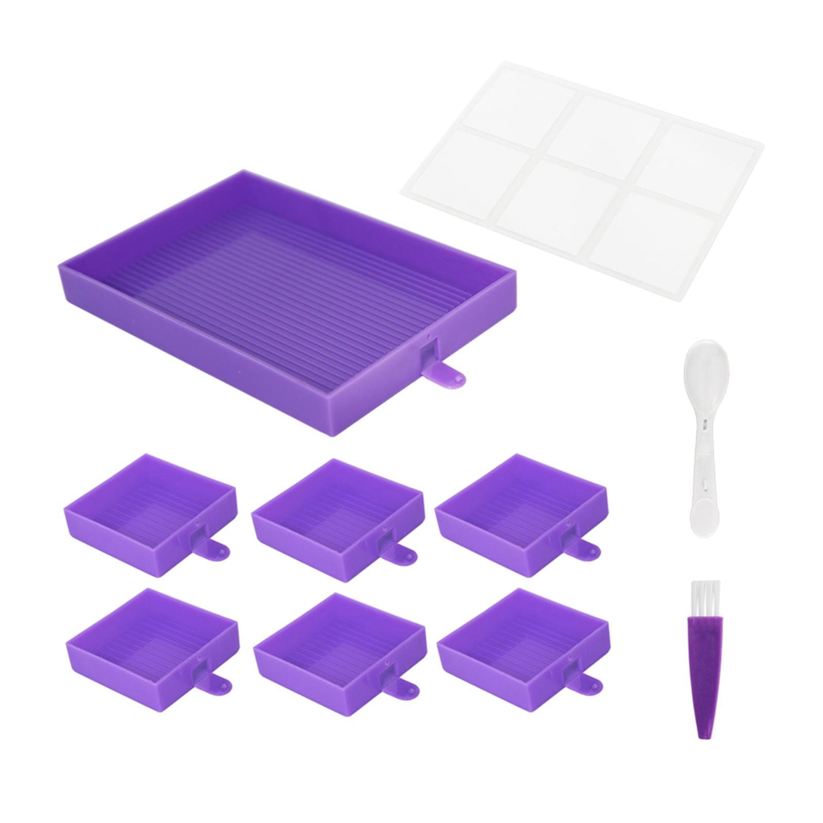 Diamond Paintings Tray Kits Container Diamond Paintings Brush DIY Art Crafts