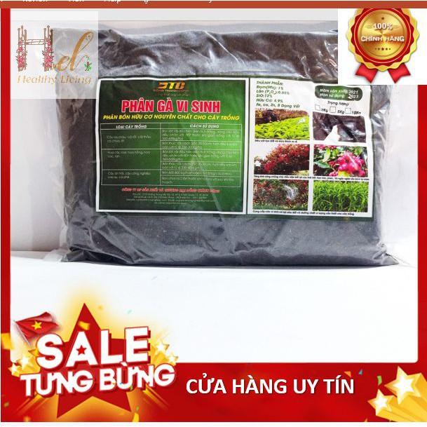 Phân gà ủ hoai phân gà vi sinh hữu cơ Đồng Thành Công loại 2kg Trồng Rau Sạch Bằng Đất Sạch, Xơ Dừa Và Phân Bón Hữu Cơ