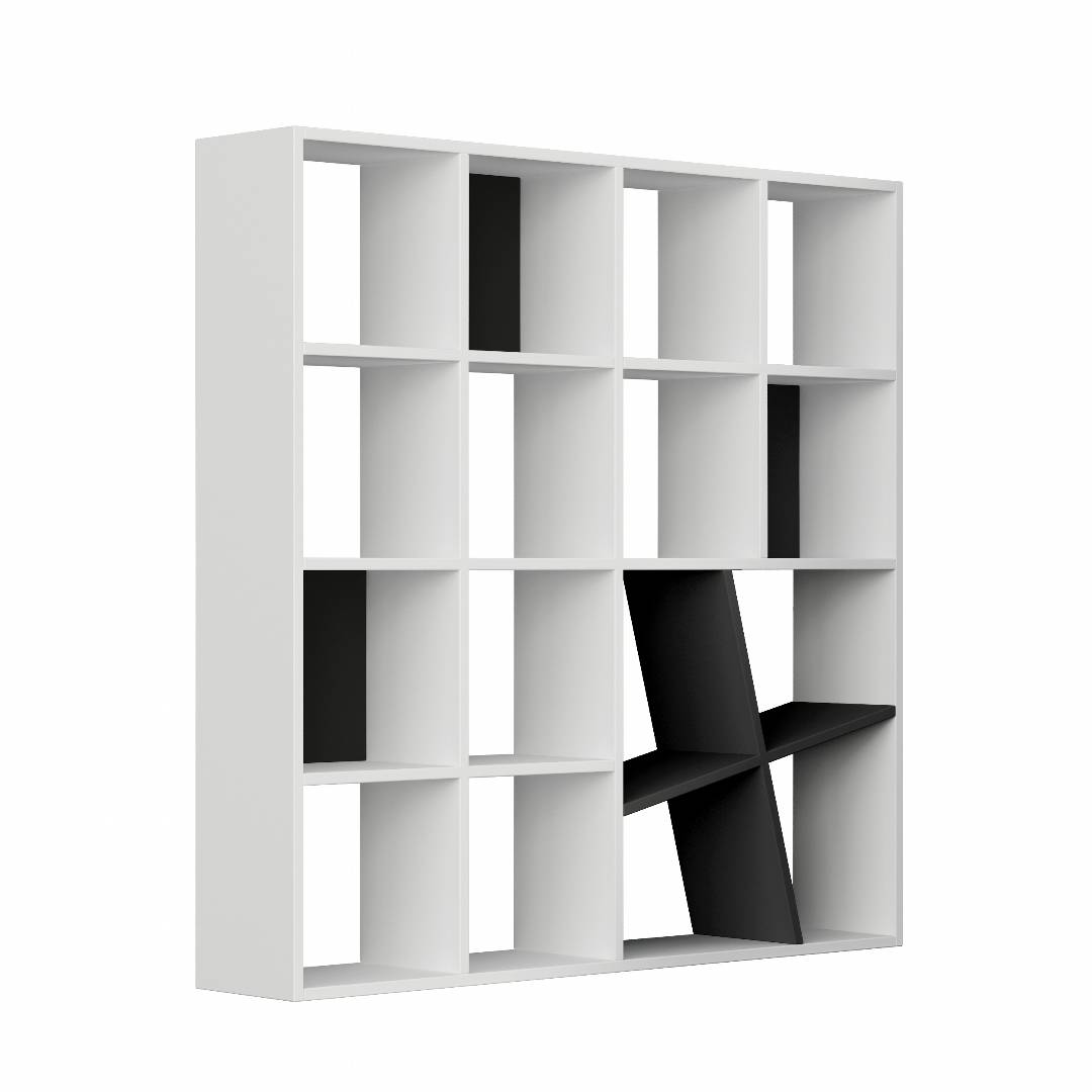 Giá sách bằng gỗ thiết kế hiện đại SMLIFE Brian
