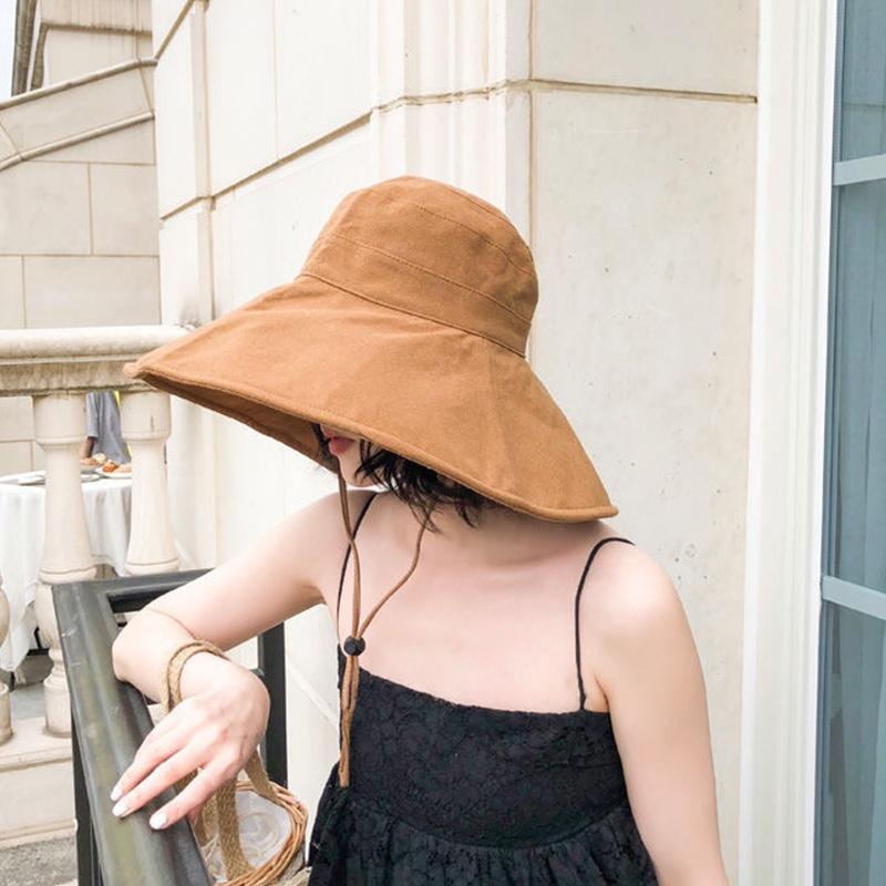 Nón Bucket Nữ / Nón Rộng Vành Nữ / Nón Chống Nắng / Mũ Trùm Đầu Chống Nắng / Nón Tai Bèo Vành Rộng Chống Nắng / Nón Tai Bèo Vành Rộng 15CM Chống Tia UV Thời Trang Mùa Hè Cho Nữ