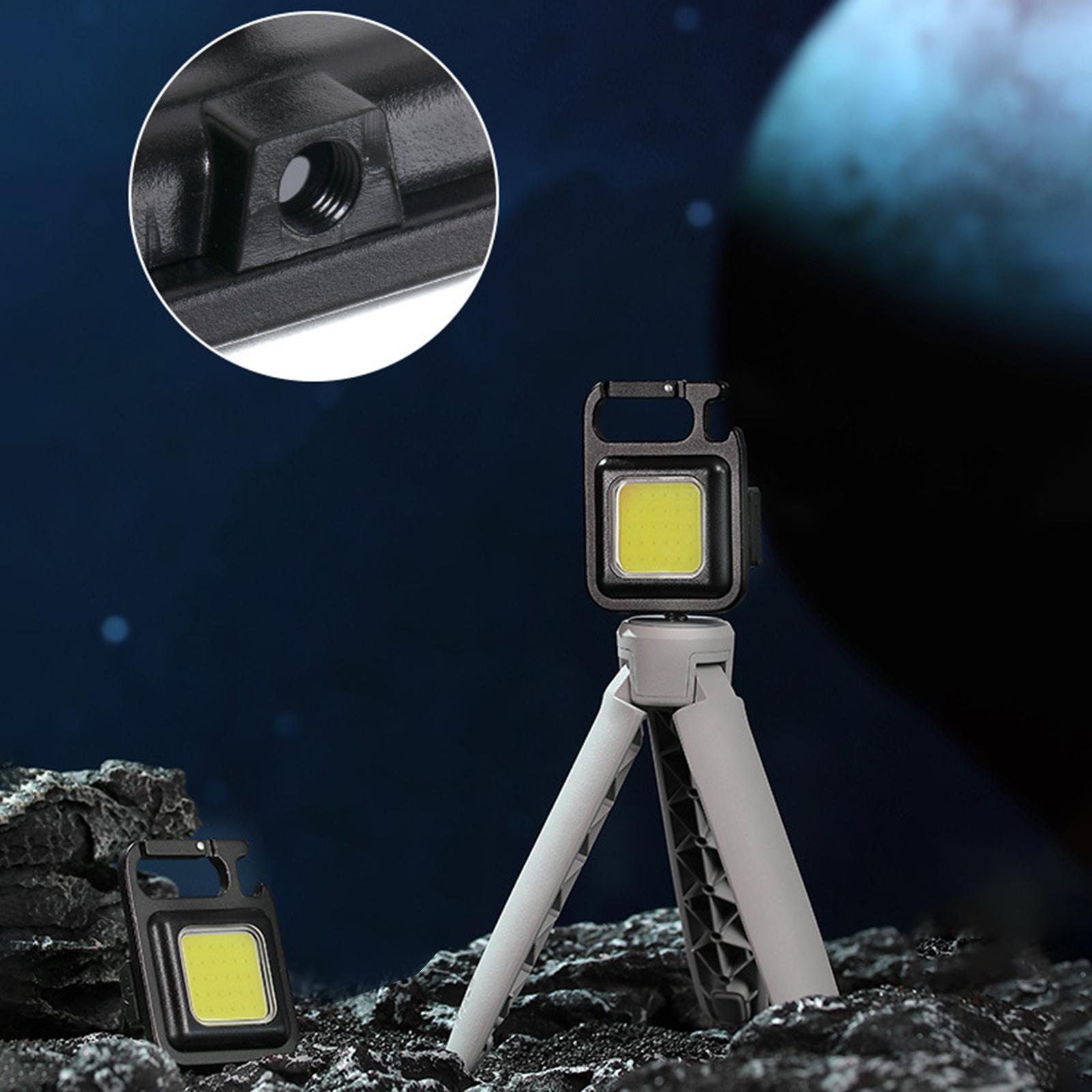 COB Keychain Flashlight Rechargeable for Running Hiking Walking