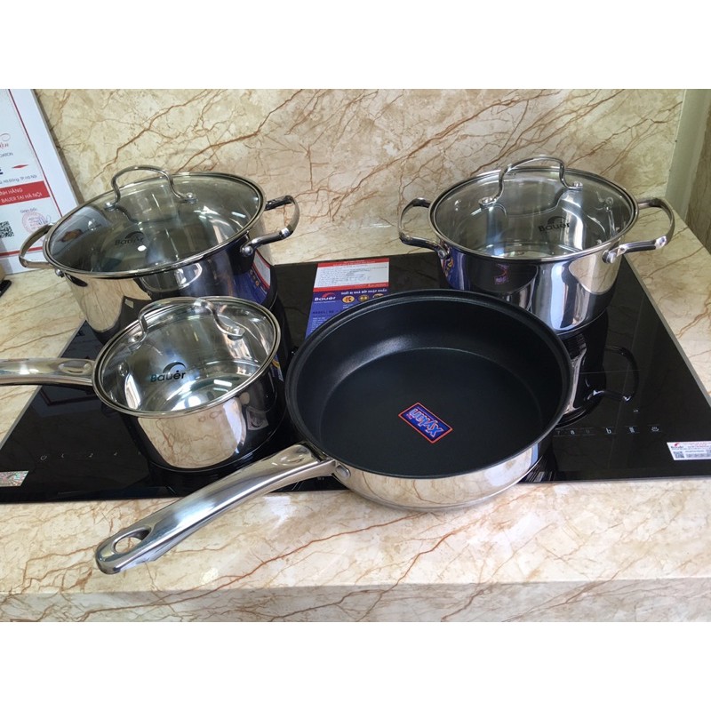 Bộ nồi chảo từ Bauer Wave