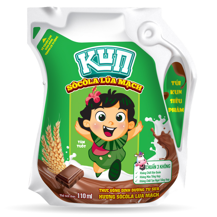 Thùng 48 Hộp Sữa SoCola Lúa Mạch KUN 110ml/hộp