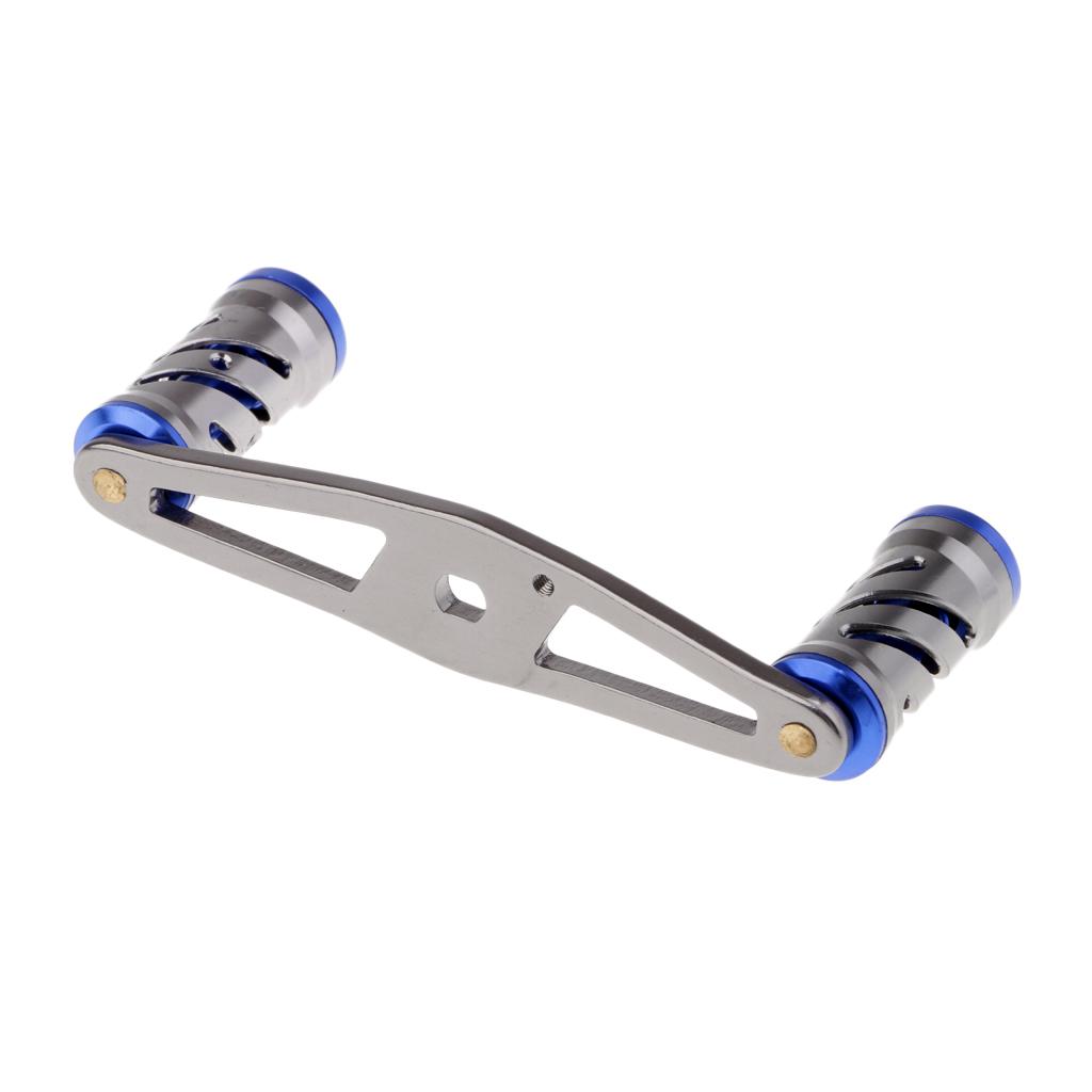 Aluminum Alloy Fishing Baitcasting Reel Handle Rocker Arm Replacement Blue