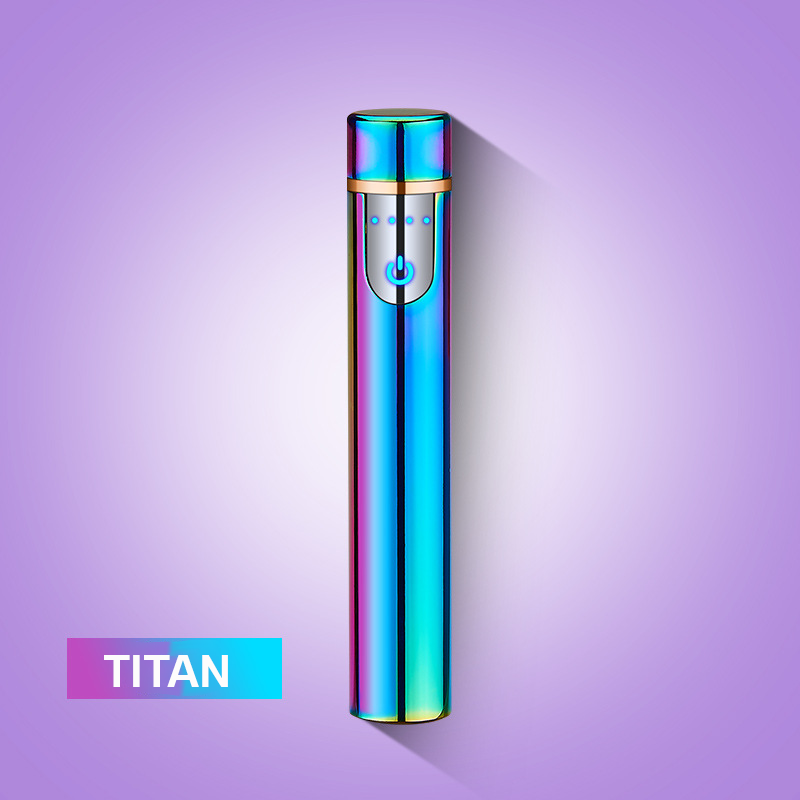 Bật Lửa Cảm Ứng Vân Tay Hình Trụ Bóng Trơn ZC113 Fullbox – Sạc Điện