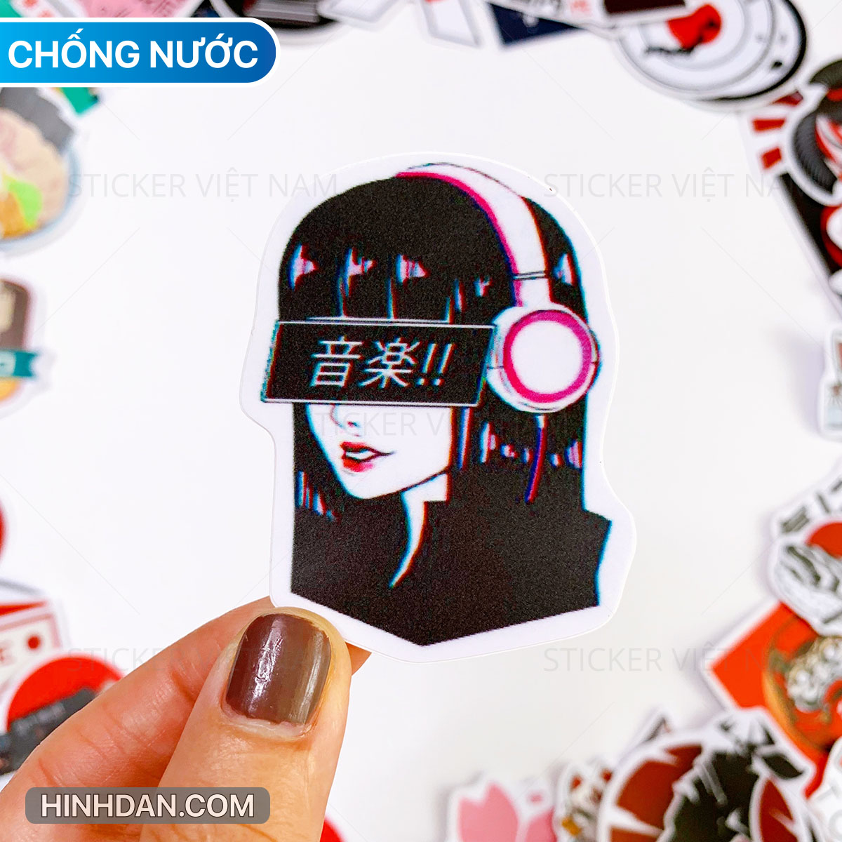 Sticker phong cách Nhật Bản - Japan - Dán Trang Trí - Chống Nước Chống Nắng