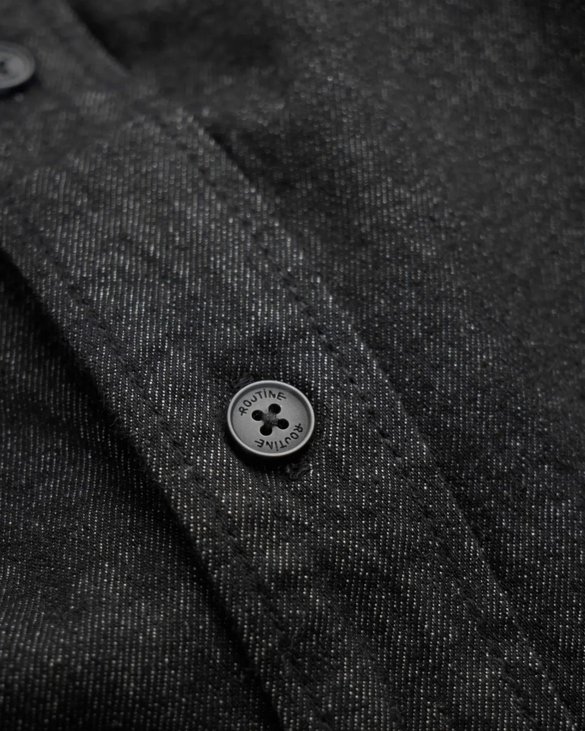 Áo Sơ Mi Nam Denim Tay Ngắn Form Oversize - ROUTINE 10F25DSH008