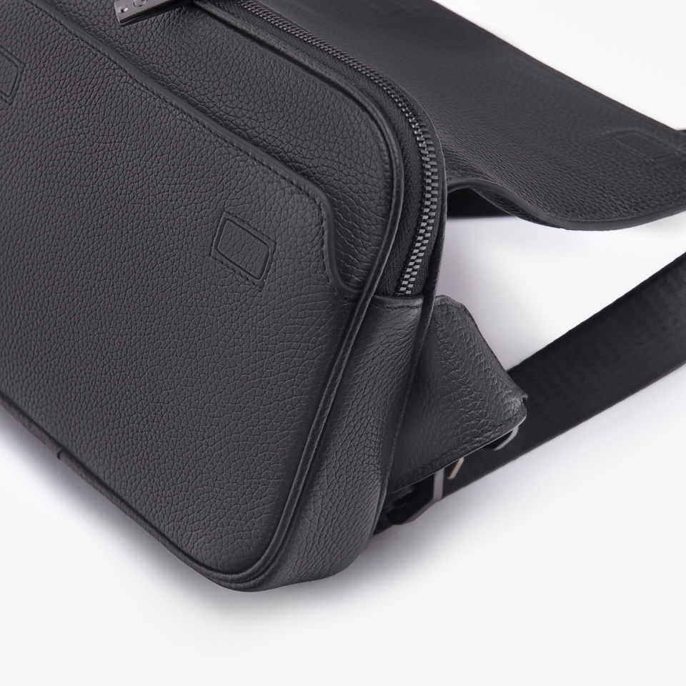 Túi Đeo Chéo Nam Túi Nam Hàng Hiệu GENCE TZ02 Chất Liệu Da Bò Cao Cấp Màu Đen