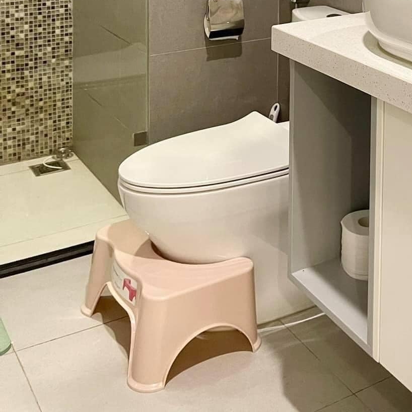 Ghế kê chân toilet Inochi Notoro (hỗ trợ đề phòng và điều trị các bệnh liên quan đến táo bón, đau bụng, hoặc khó đi vệ sinh)