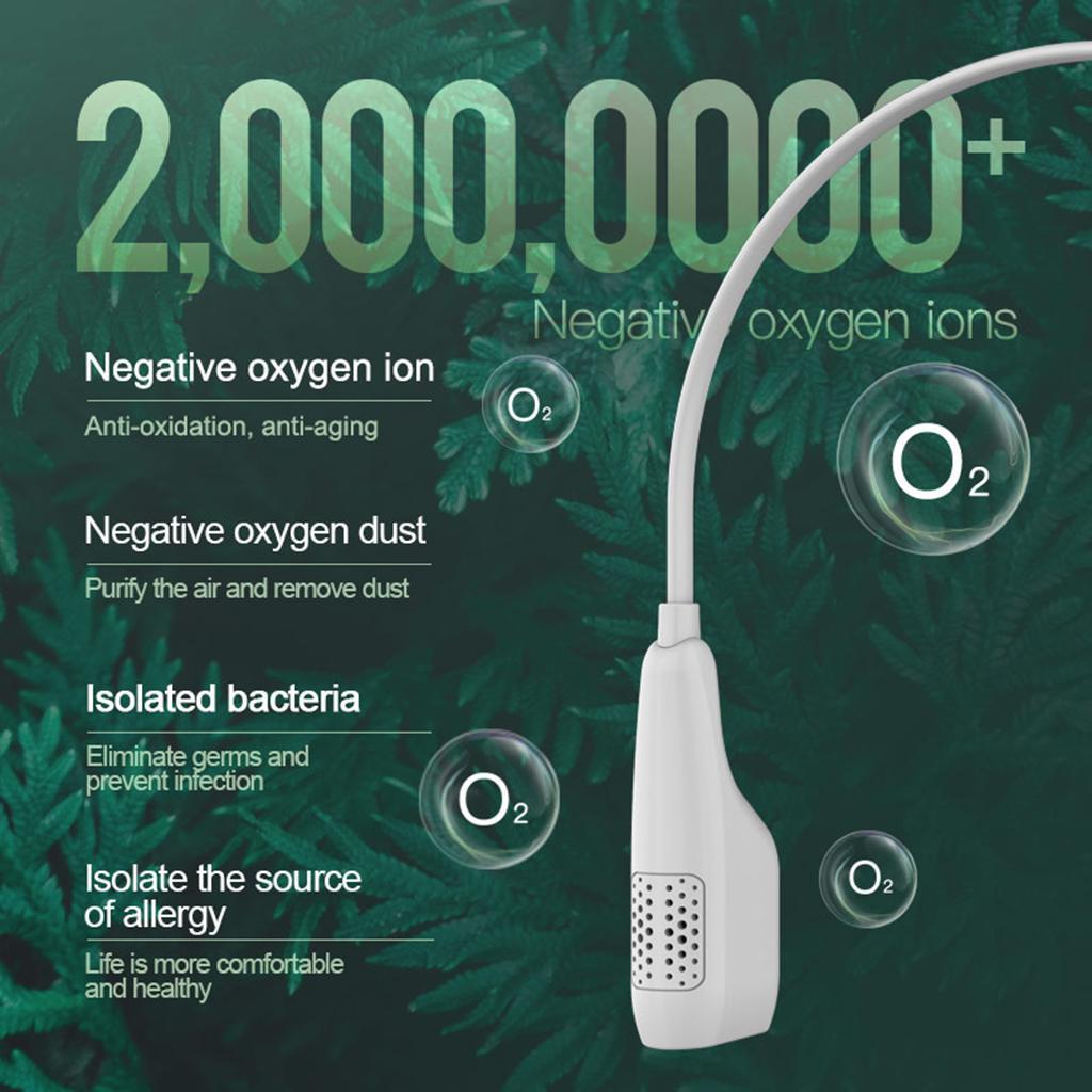 Air Purifier Personal Wearable Necklace Negative Ionizer Anion Air