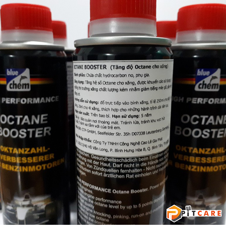 Phụ Gia Tăng Chỉ Số Octan cho Xăng Bluechem Octane Booster 250ml