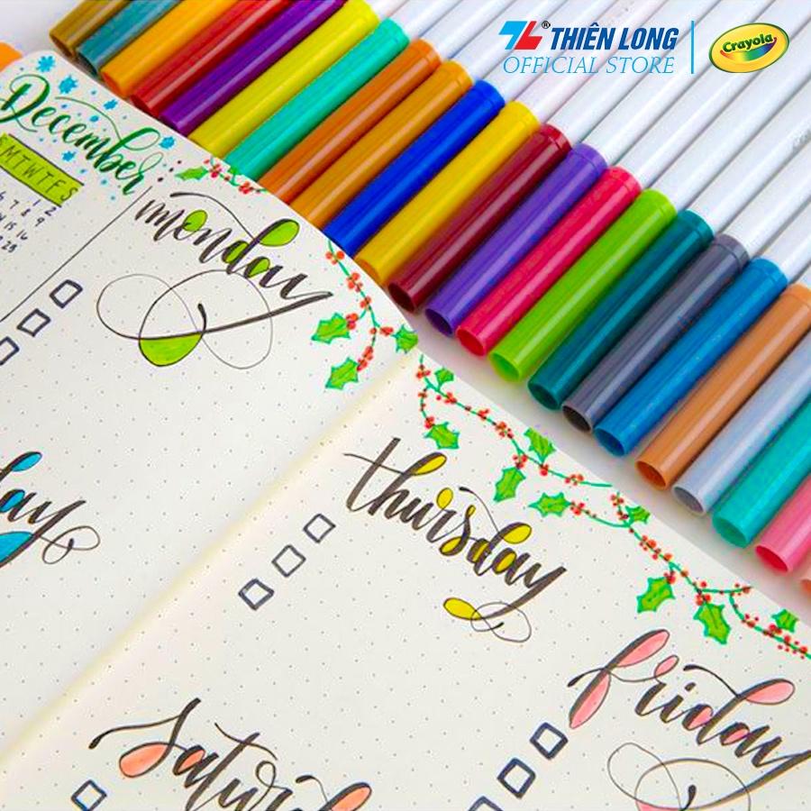 Bút lông màu Thiên Long Colokit Fiber Pen Washable - Có thể rửa được 10/20/36 màu