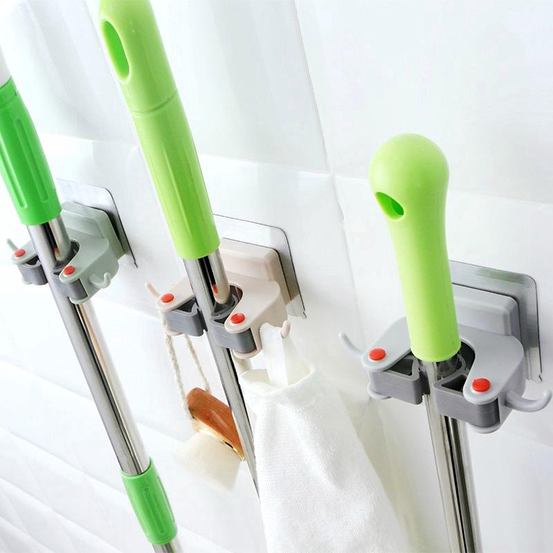 Móc dính treo chổi lau nhà tiện dụng - Hàng Chất Lượng