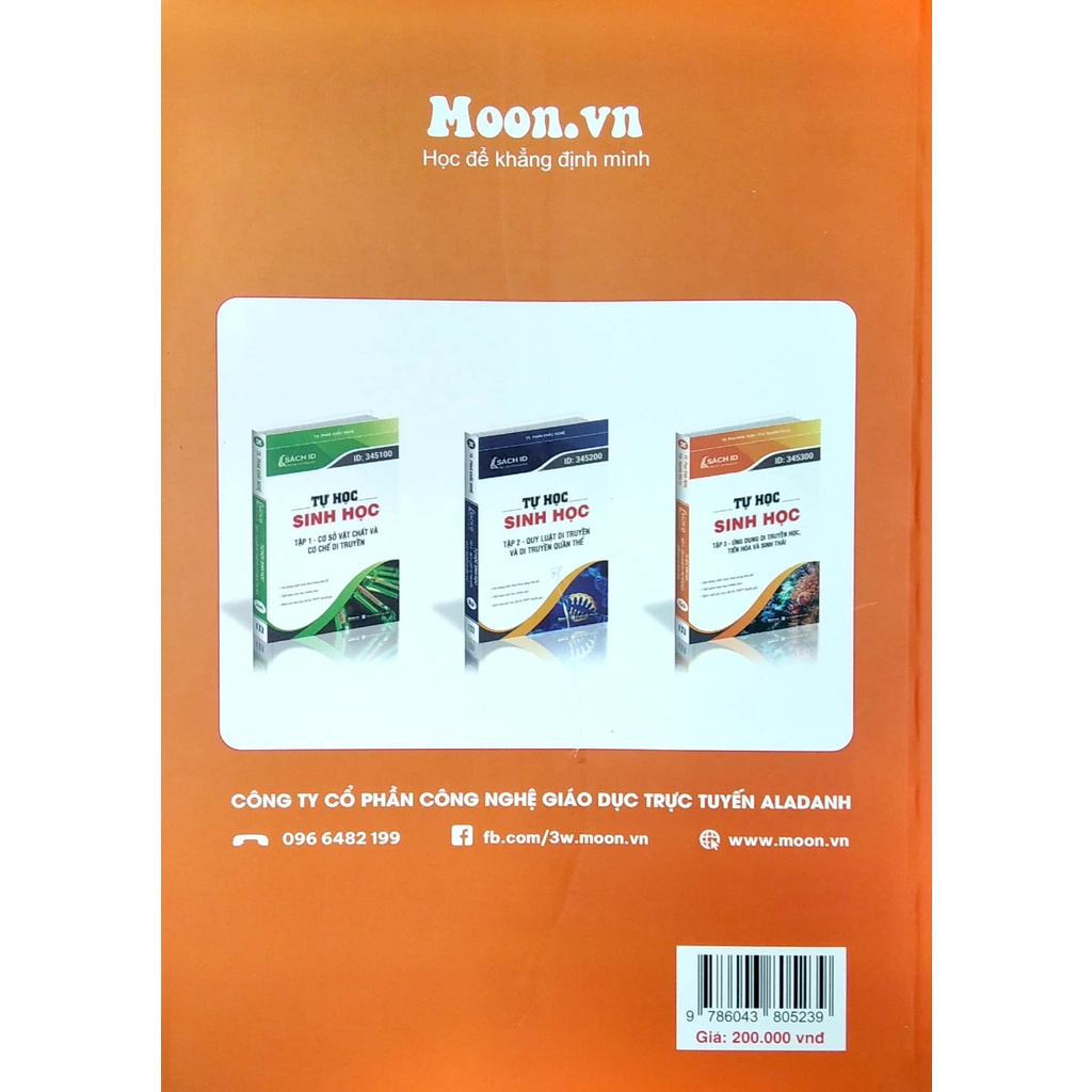 Sách ID luyện thi THPT quốc gia môn Sinh Tự học Ứng dụng Di truyền học Tiến hóa và Sinh thái thầy Phan Khắc Nghệ Tập 3