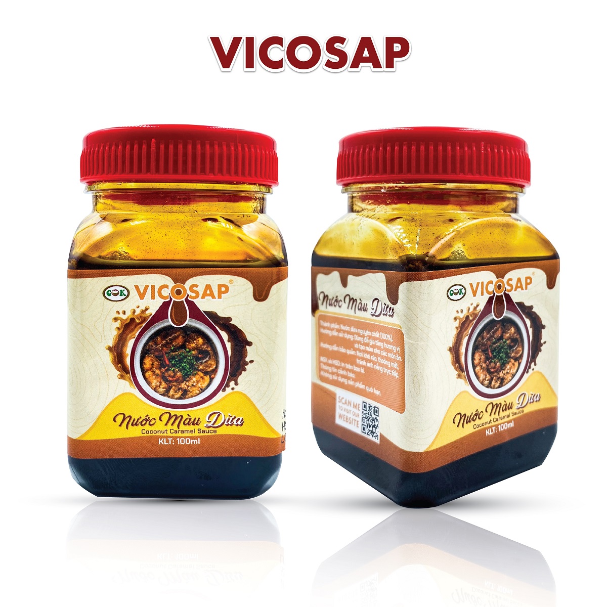 Nước màu dừa nguyên chất nước màu kho cá kho thịt dừa sáp nguyên chất đặc sản Trà Vinh hũ 100g