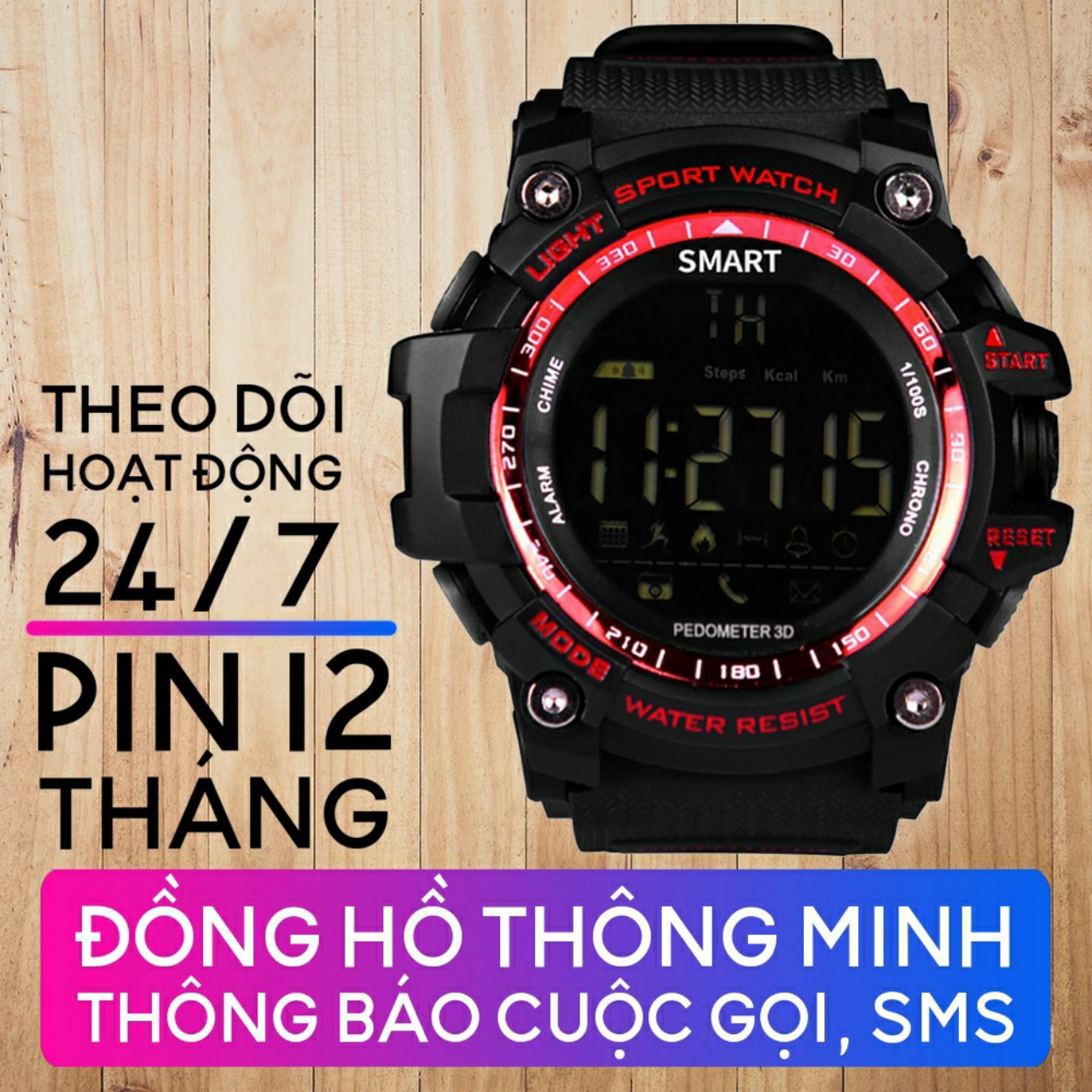 Đồng hô thể thao smart watch chống nước EX Sport