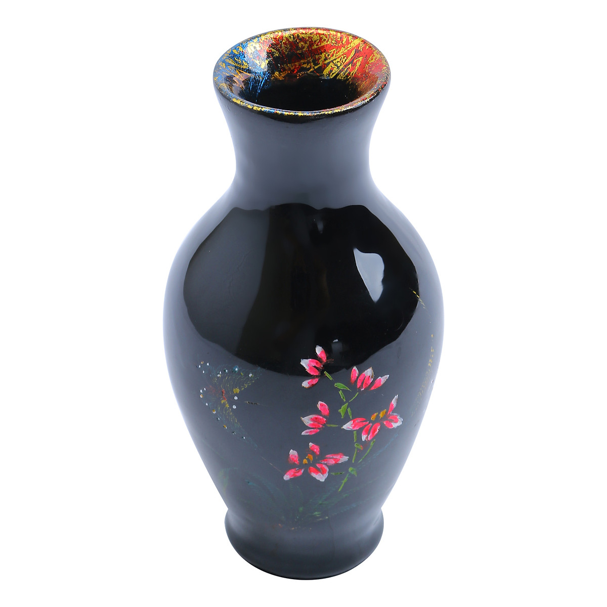 Bình Hoa Cổ Lọ Họa Tiết Mây Tre Độc Đáo 14cm