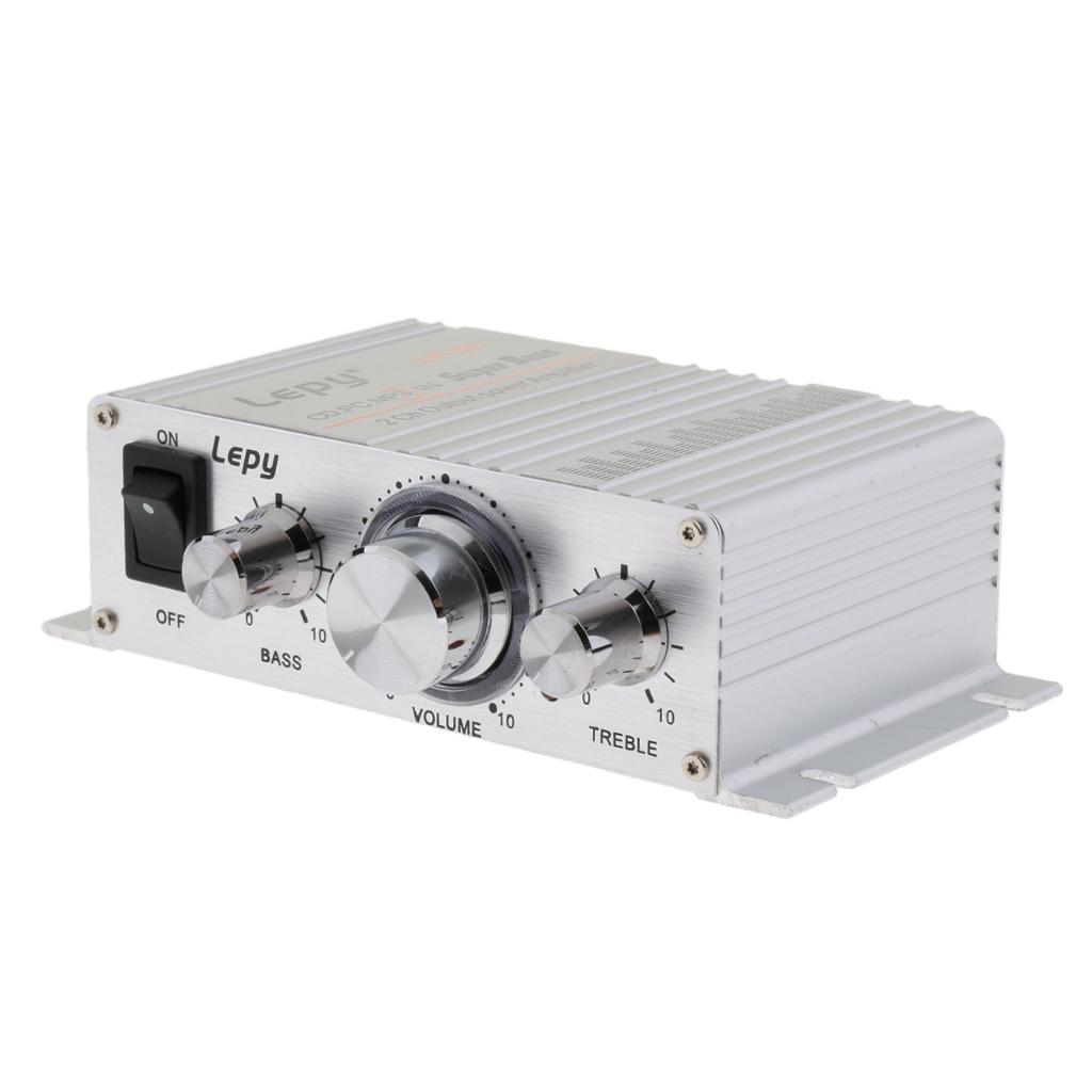 HiFi Stereo Amplifier Class D Amplifier 2x15W DC 12V for Car Home