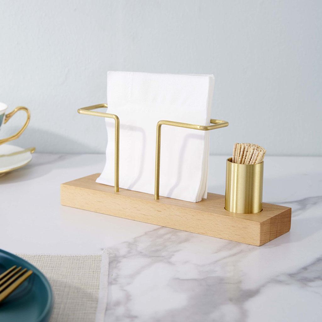 Multifunction Napkin Holder Rack Shop Table Decor Storage