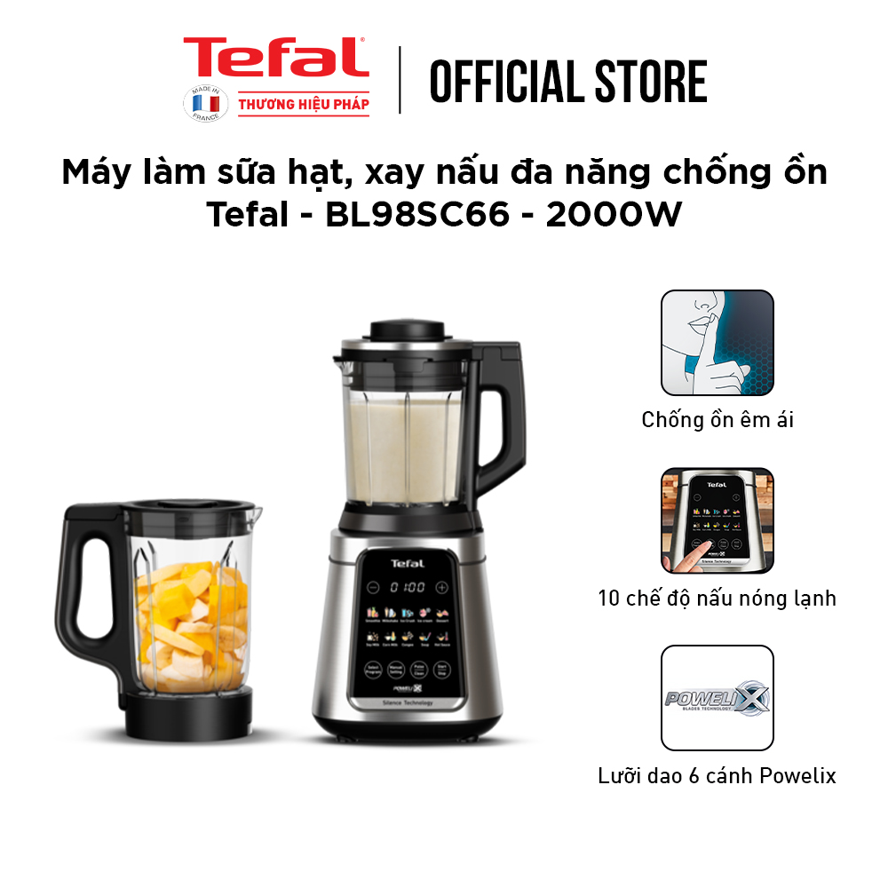 Máy làm sữa hạt, xay nấu đa năng chống ồn Tefal -  BL98SC66 2000W - Hàng chính hãng