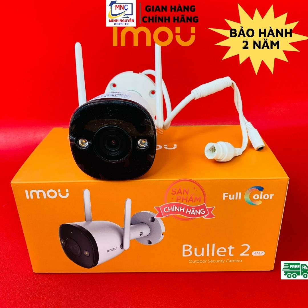 Camera Wifi ngoài trời Imou Bullet 2 IPC-F42FEP-D 4MP 2K, (Có Màu Ban Đêm) - Hàng Chính Hãng