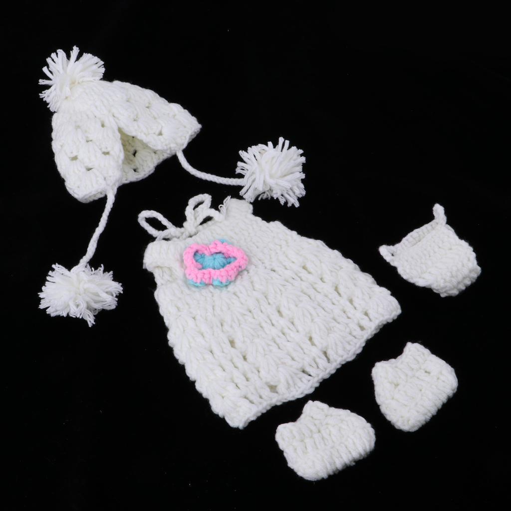 Adorable Reborn Doll Knitted Dress for 30cm Baby Doll Accessories