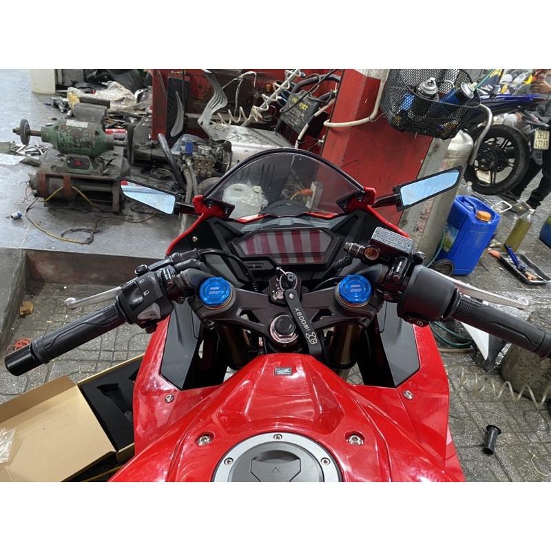 Gương Cnc phong cách H2R lắp cho Honda CBR650R-CBR150R-CBR250RR- Yamaha R3-Yamaha R15V3