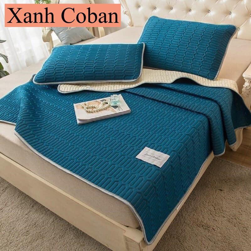 Chiếu điều hoà cao su non Tencel + tặng kèm 2 vỏ gối