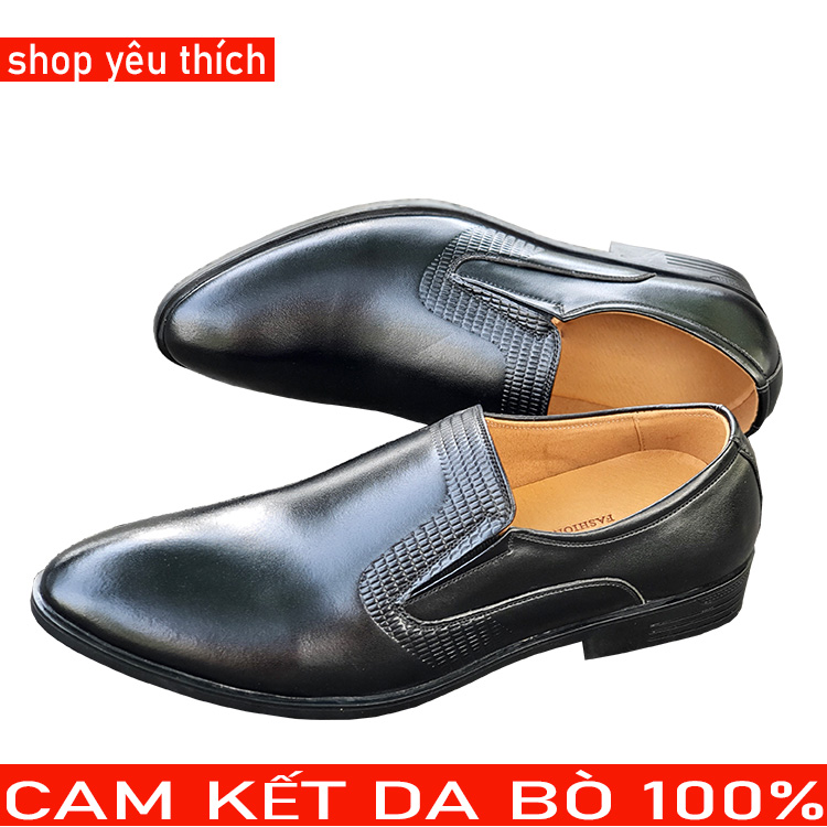 Giày Da Nam Cao Cấp Da Bò 100% Mang Đến Sự Đẳng Cấp Sang Trọng Lịch Sự Cho Người Dùng