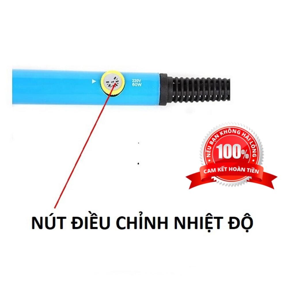 Mỏ hàn thiếc 60w , Mỏ hàn chì 60w có điều chỉnh nhiệt độ và tặng kèm đầy đủ phụ kiện