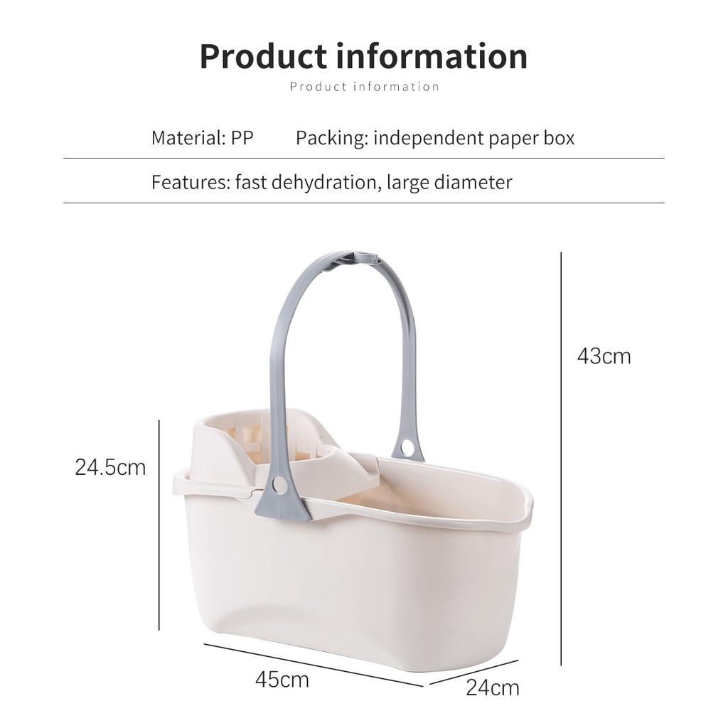 Xô đựng nước lau nhà bằng PP có tay cầm dày có thể gấp gọn
