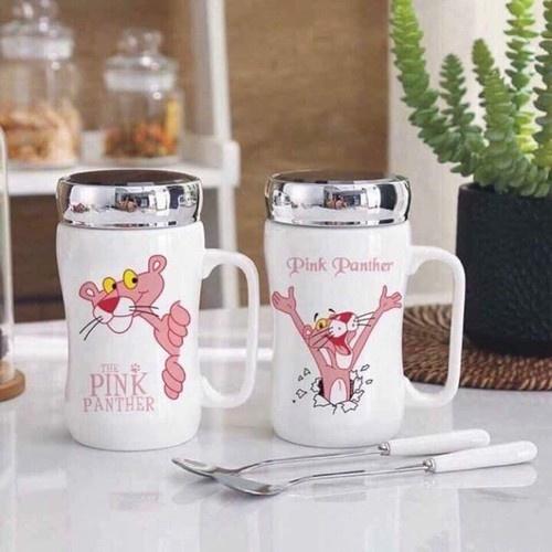 Ly Sứ Cốc Sứ Giữ Nhiệt Cao Cấp Nắp Gương Eo
