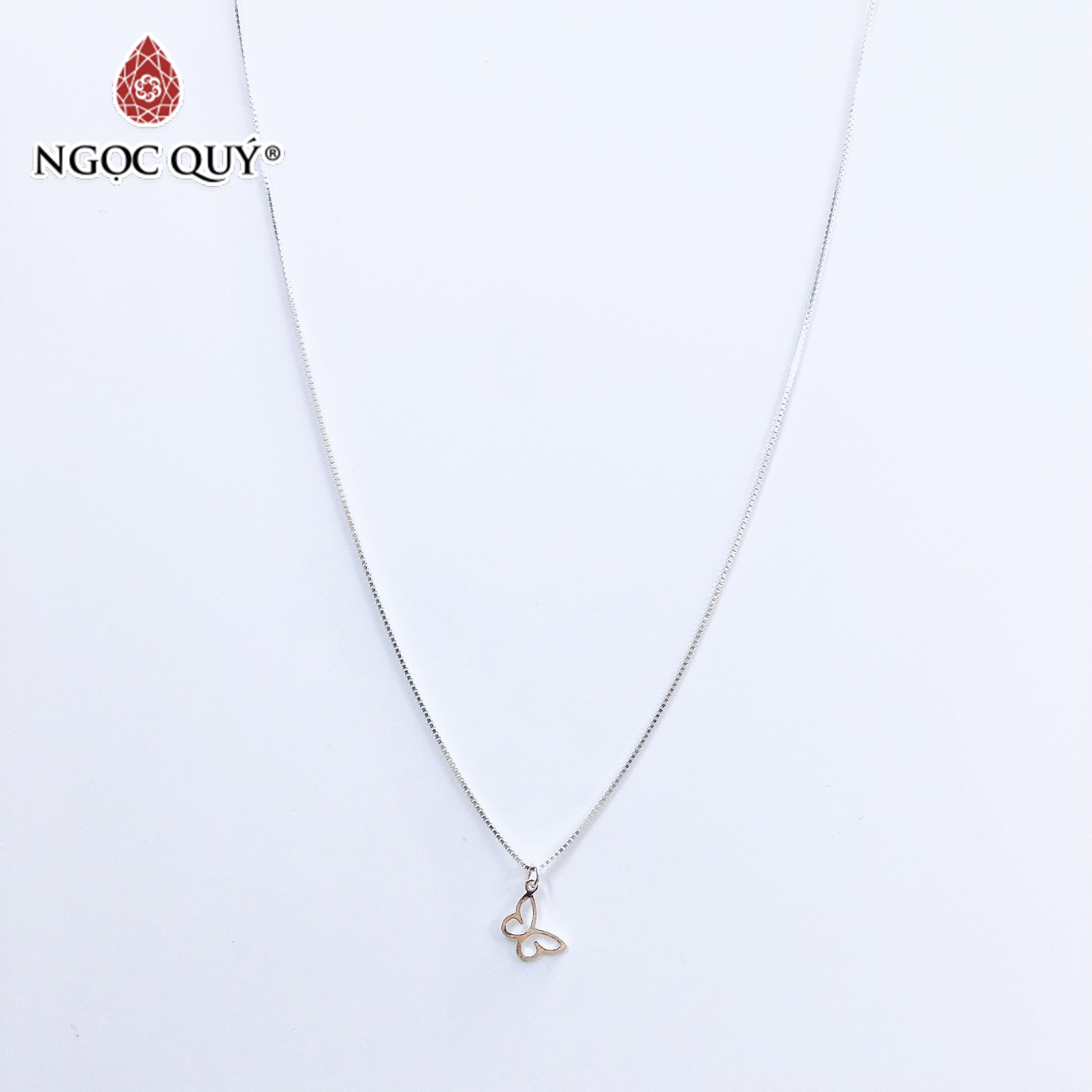 Dây chuyền bạc mặt bươm bướm - Ngọc Quý Gemstones