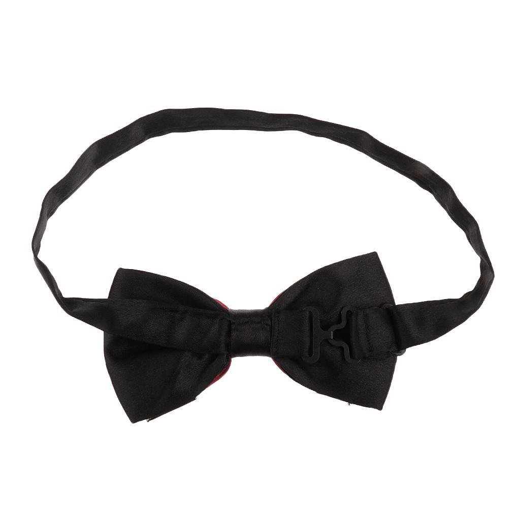 Men's Formal Tuxedo Bowtie Pre-tied Neckties with Adjustable Strap