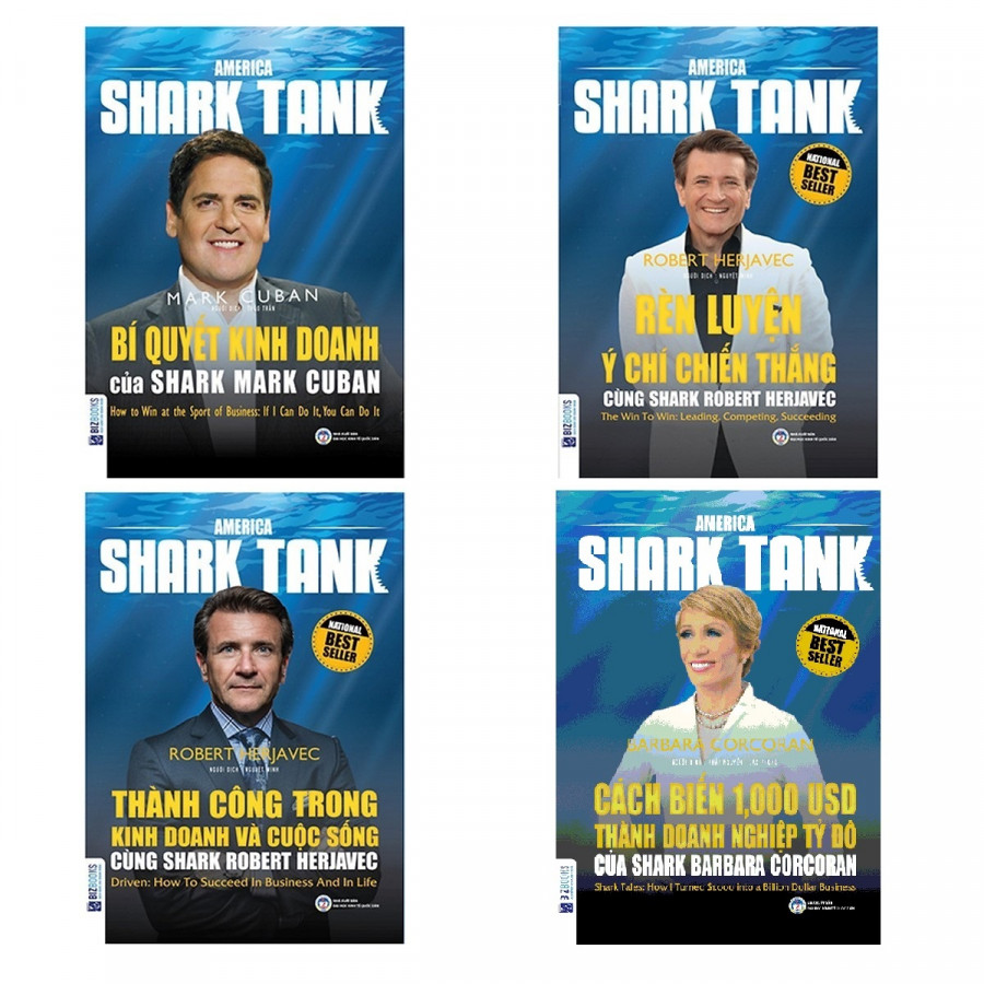 Combo 4 Cuốn America Shark Tank ( tặng kèm Bookmark TH )