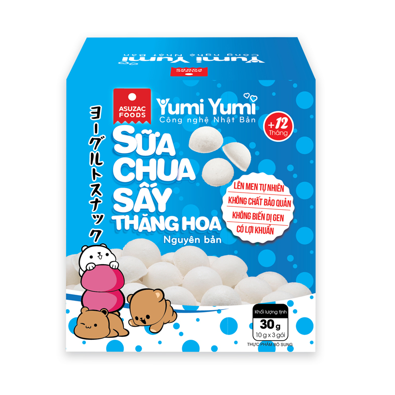 Sữa chua sấy thăng hoa Yumi Yumi hộp 30g (10 g x 3 gói)