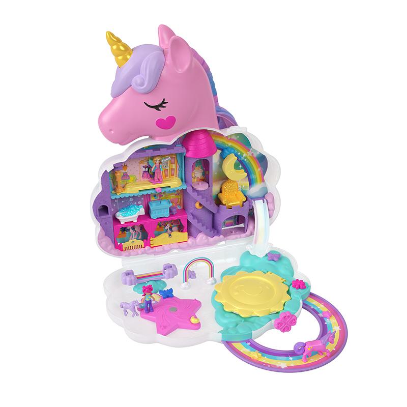 Đồ Chơi POLLY POCKET Và Tiệm Làm Tóc Kỳ Lân Unicorn HKV51