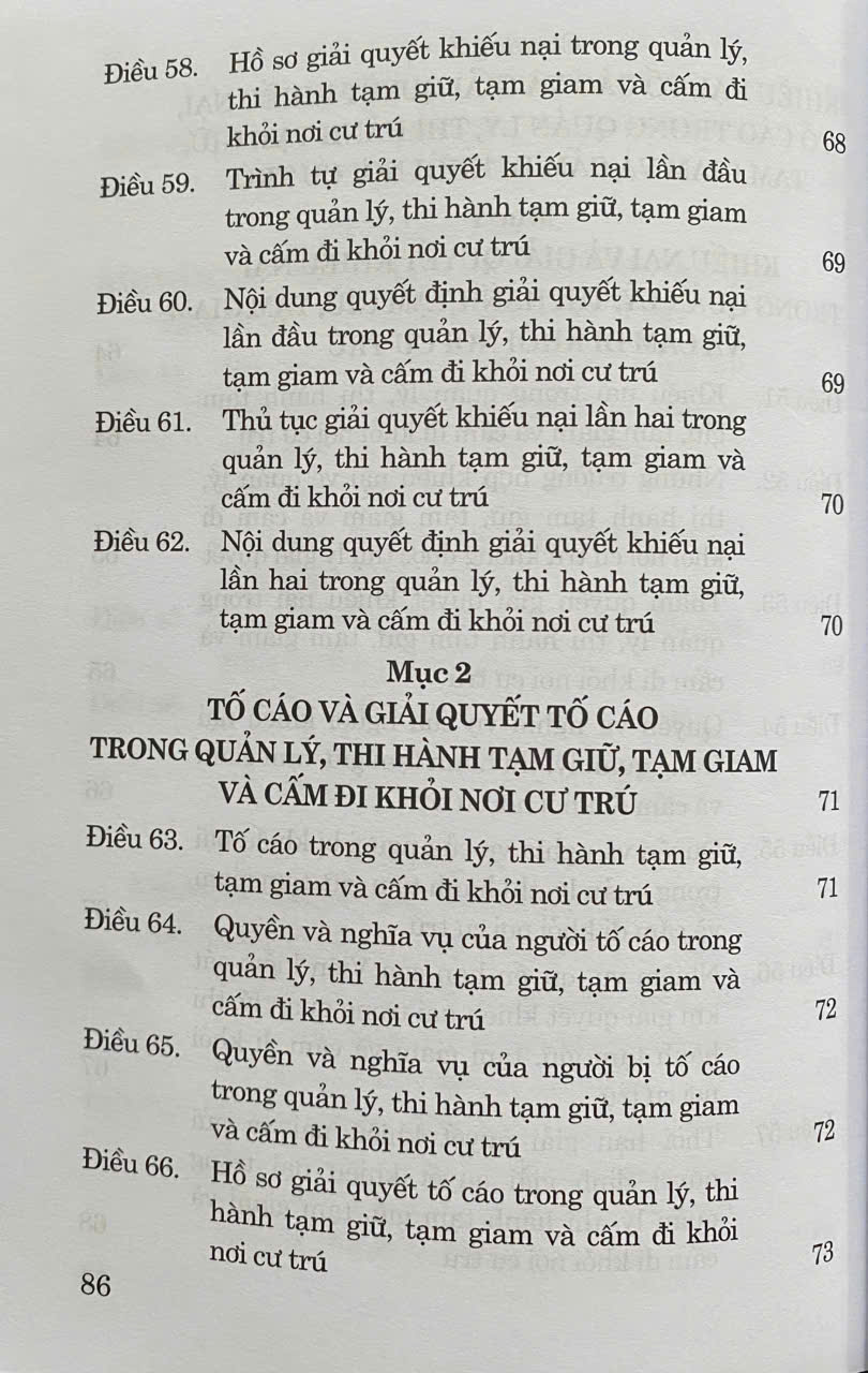 Luật Thi Hành Tạm Giữ, Tạm Giam Và Cấm Đi Khỏi Nơi Cư Trú Năm 2025