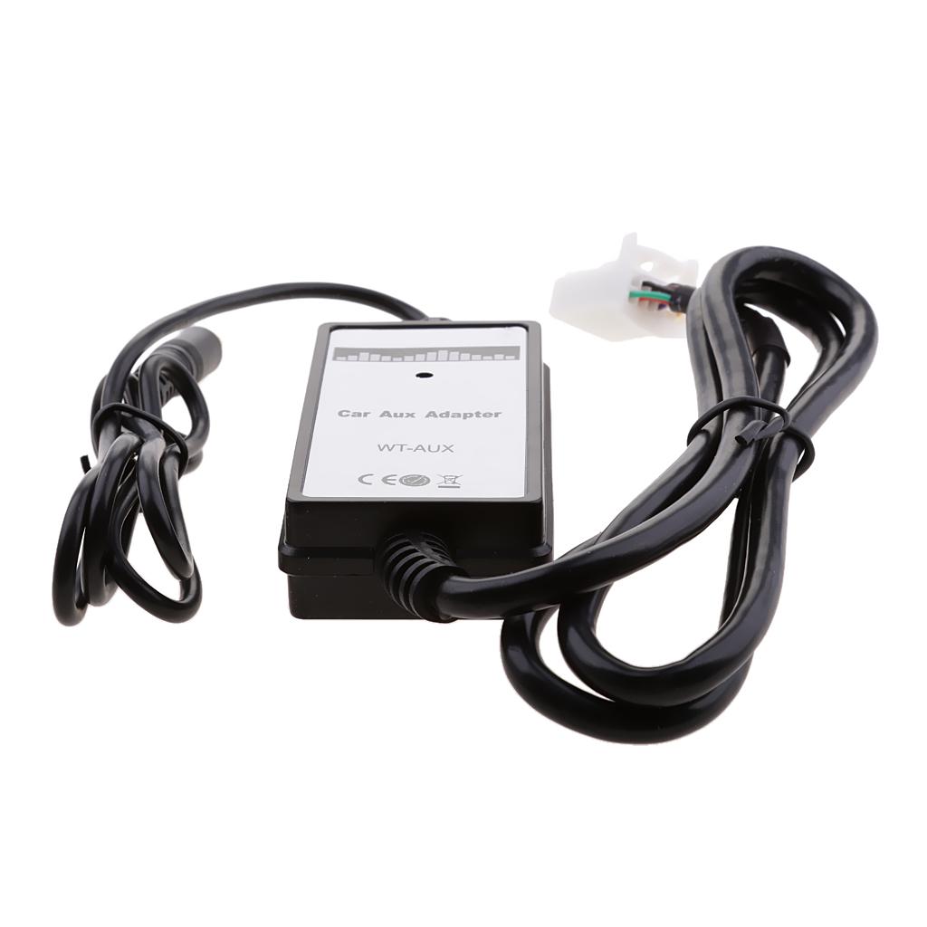Car  Charger MP3 Player Radio Interface AUX in 6+6Pin Adapter For