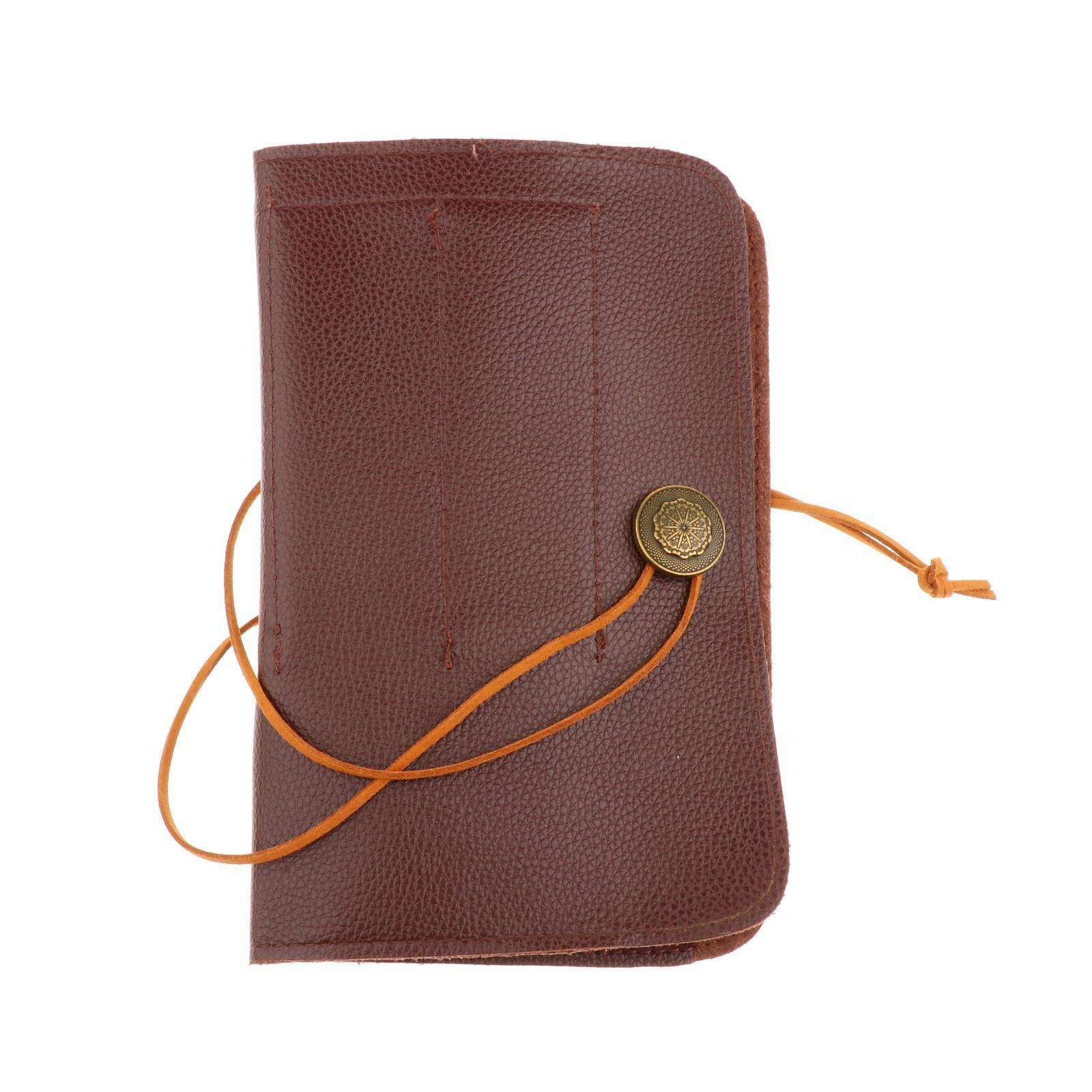Roll Up Bag Cover Case PU Leather Wrap Organizer Pouch Tool Bag