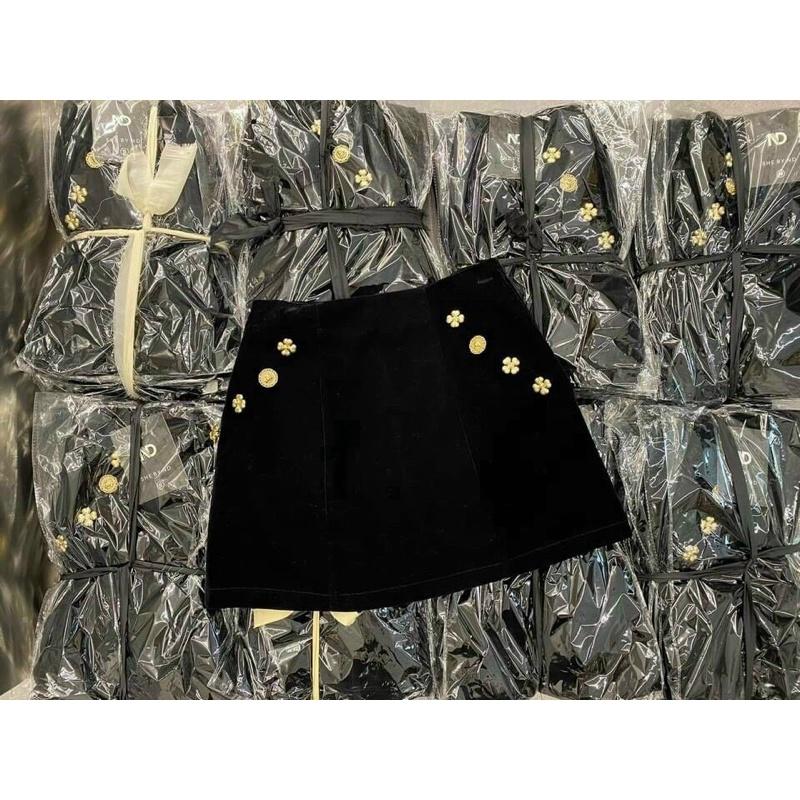 CHÂN VÁY NHUNG ĐÍNH