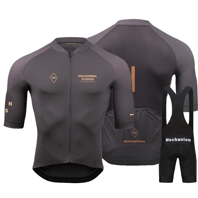 Mới PNS Đội 2023 Nam Ngắn Tay Mùa Hè Đi Xe Đạp Jersey Bộ MTB Maillot Ropa Ciclismo Xe Đạp Mặc Thoáng Khí Đi Xe Đạp Quần Áo Color: Cycling Set 8 Size: XS