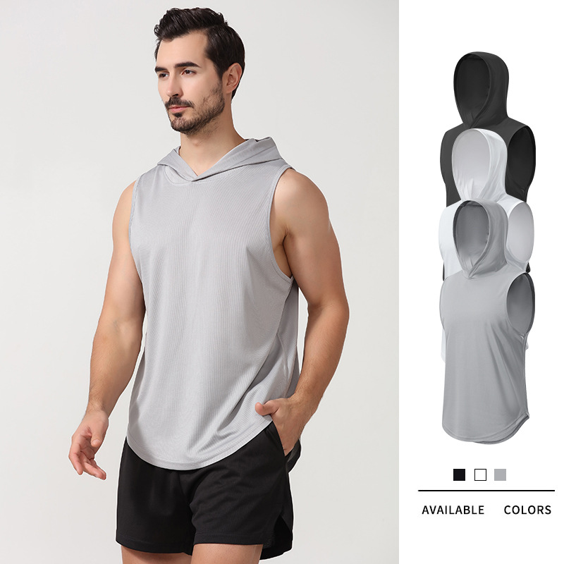 Áo ba lỗ có nón tanktop tập gym , chạy bộ bóng rổ thể thao đa năng Cleacco BX002 , chất vải Mè polyester cực nhanh khô , thoáng khí Bảo Hành 12 tháng - Boro Sport