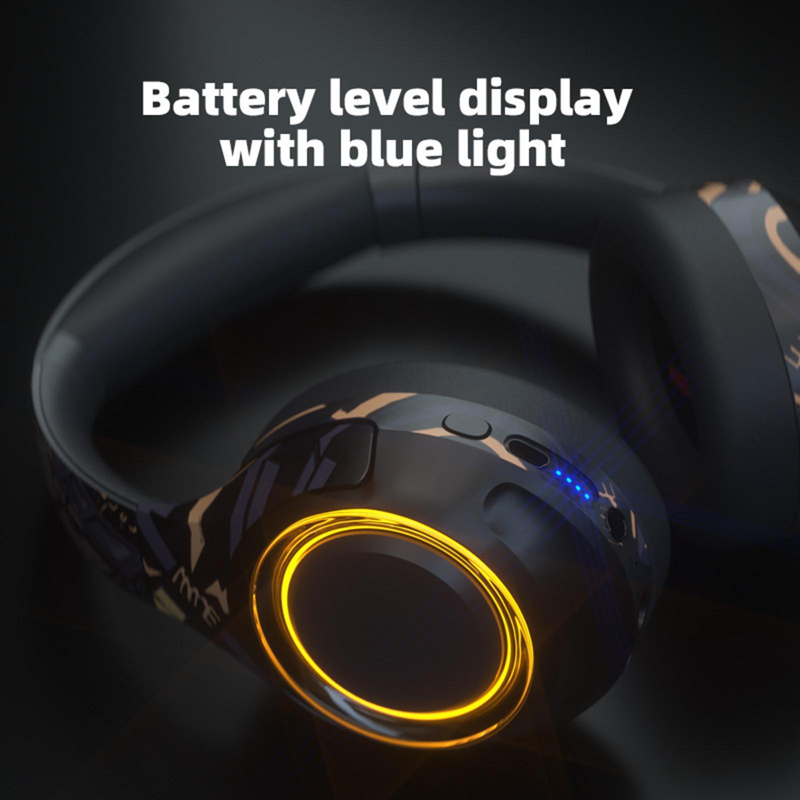 Wireless Bluetooth Headset HiFi Bass with Detachable Mic for Xbox PC