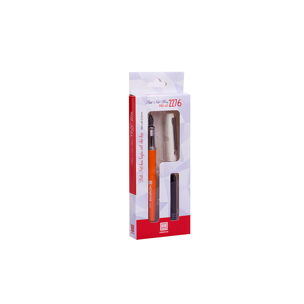 Bút máy nét hoa Hồng Hà Tiny 2276 - kèm 1 ống mực