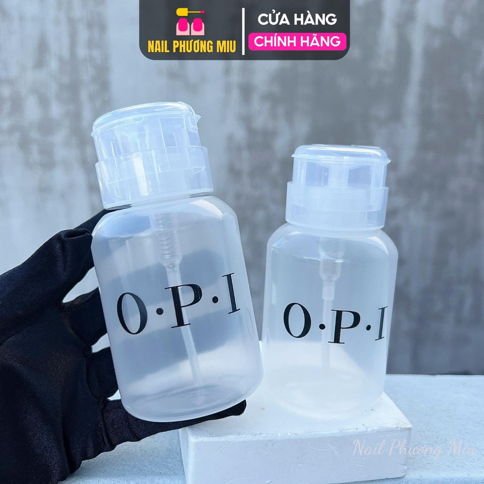 Lọ Đựng Axeton OPI Nhựa Siêu Bền 250ml Làm Nail, Bình Nhún OPI Nhấn Đựng Cồn Tẩy Rửa, Gen Xoáy Chặt Chống Bay Hơi Nail Phương Miu