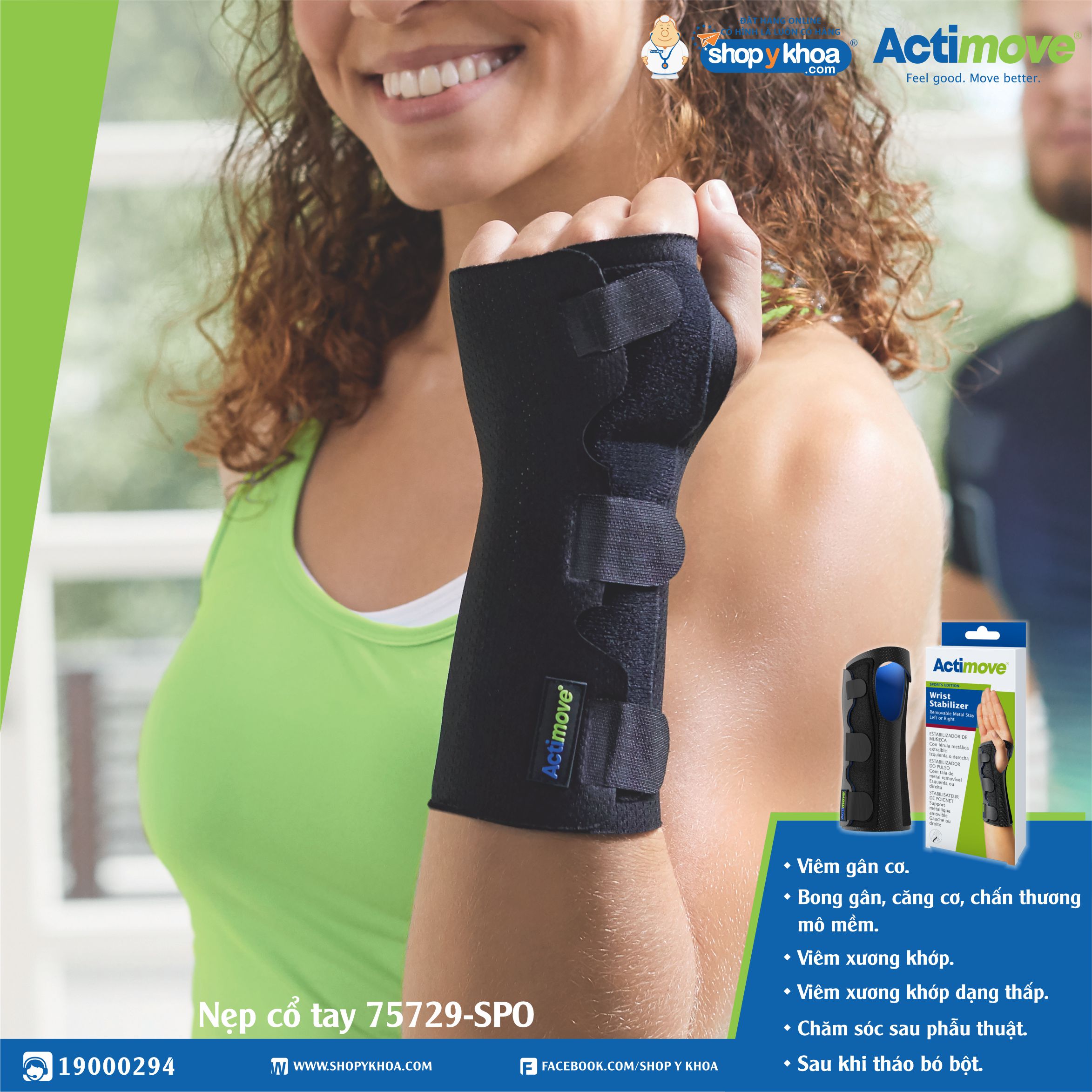 Nẹp cổ tay 75729-SPO Actimove Wrist Stabilizer